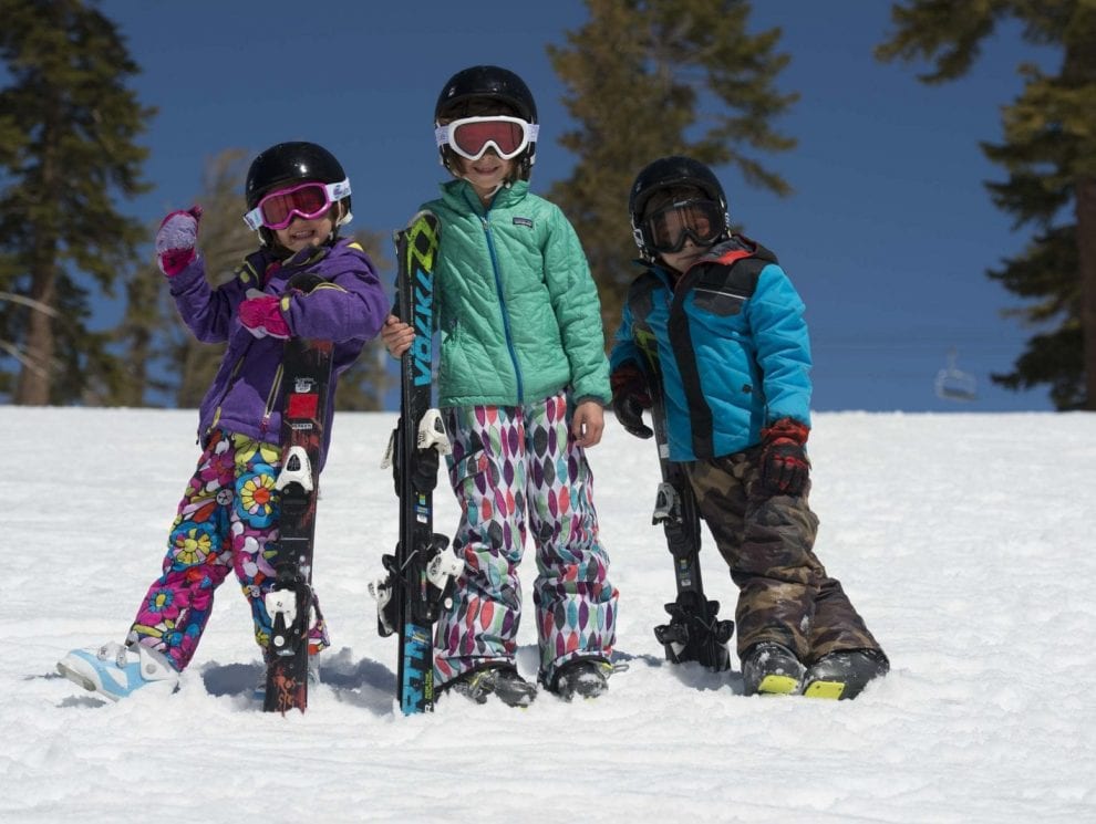The Rabinowitz family skiing at Squaw Valley