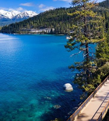 Tahoe East Shore Trail longest bridge